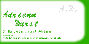 adrienn wurst business card